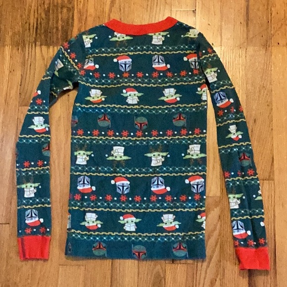 Hanna Andersson Star Wars The Mandalorian Long John Pajama Set size 10 - Picture 6 of 10